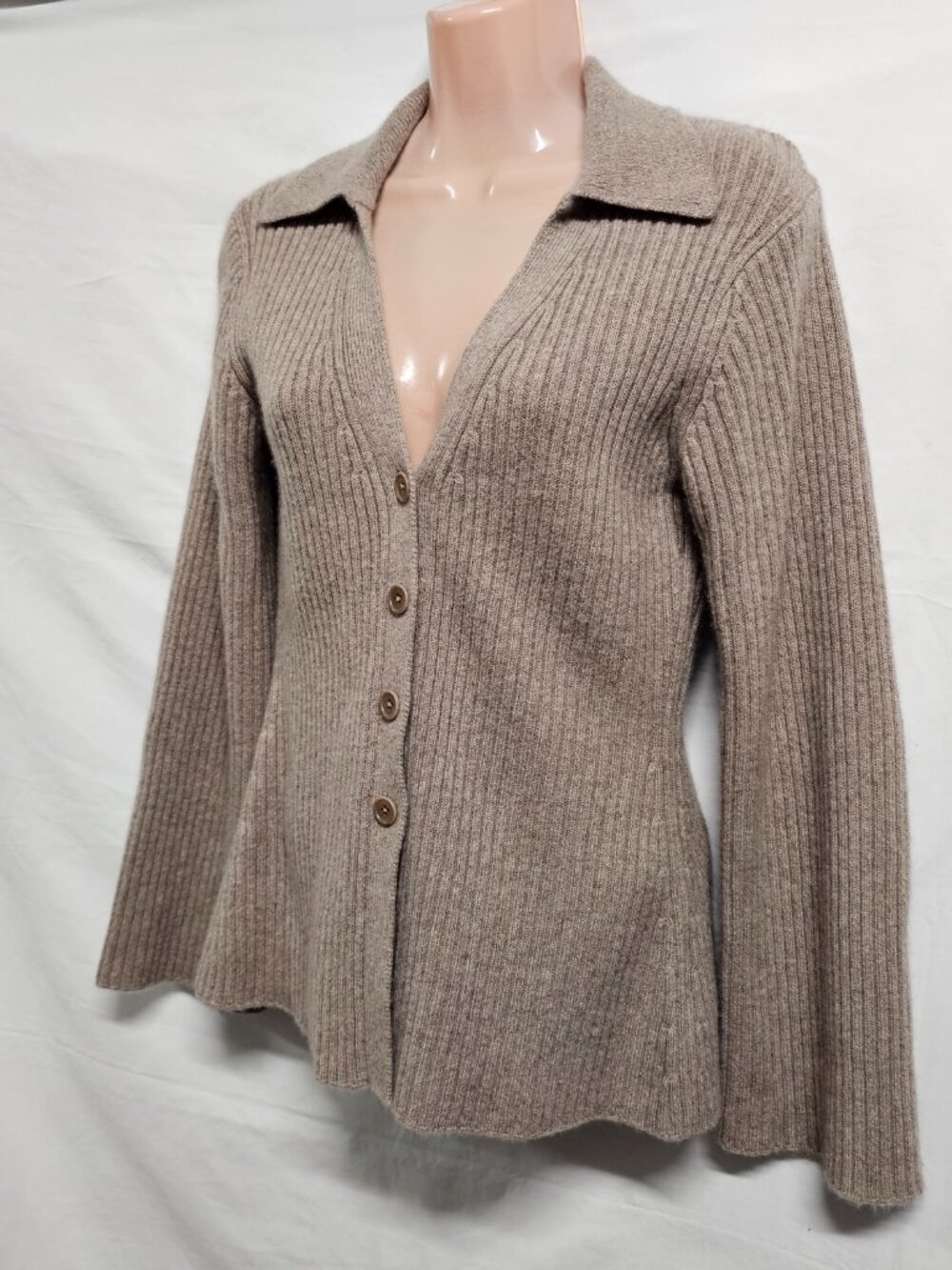 Reformation Shea Cashmere Collared Cardigan Sweater Women Size XS - Picture 8 of 15